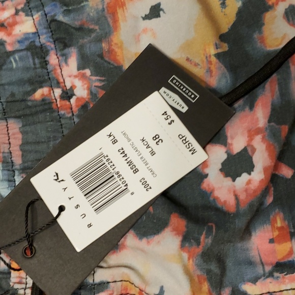 NWT Rusty Craft Beer Elastic Swim Shorts - Picture 5 of 5